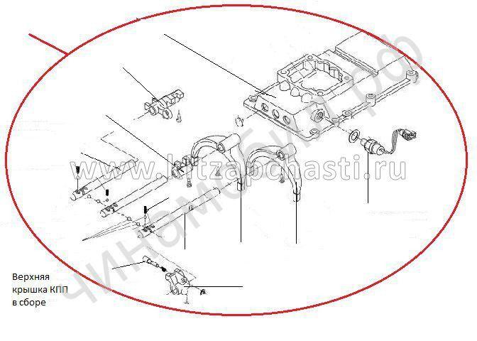 Механизм переключения передач в сборе Baw Fenix 1044 ЕВРО-3 LG5T35BQ-1702015